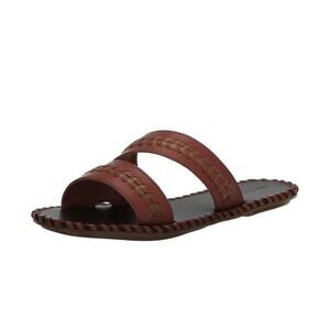 Lucky Brand womens Zanora 9.5 Width Burnt Red Tan Brand New With Box